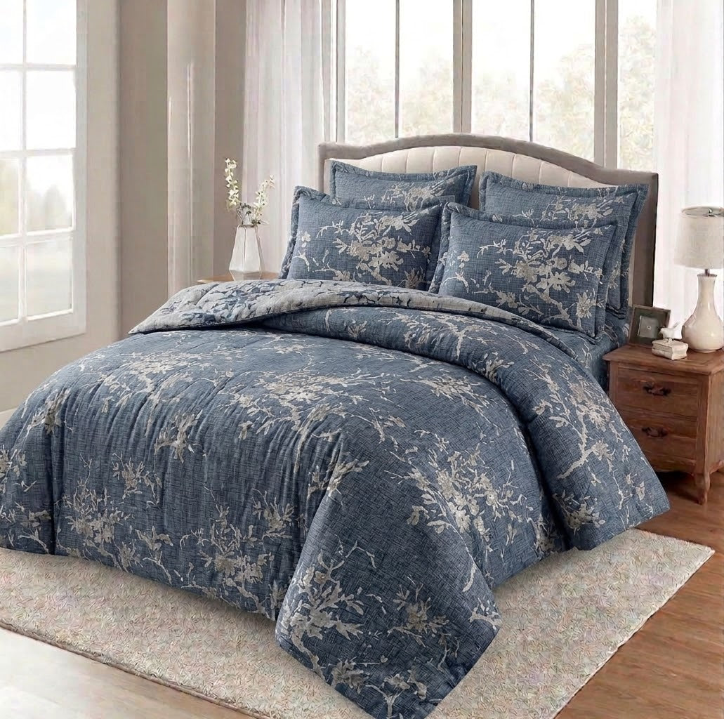Duvet Set-Ocean Floral 6-Pcs