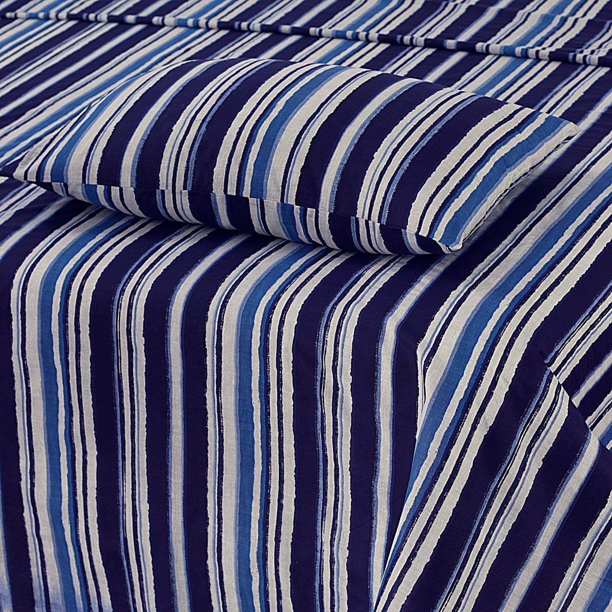 Pure Strips 3Pcs Cotton Printed Cotton Punch