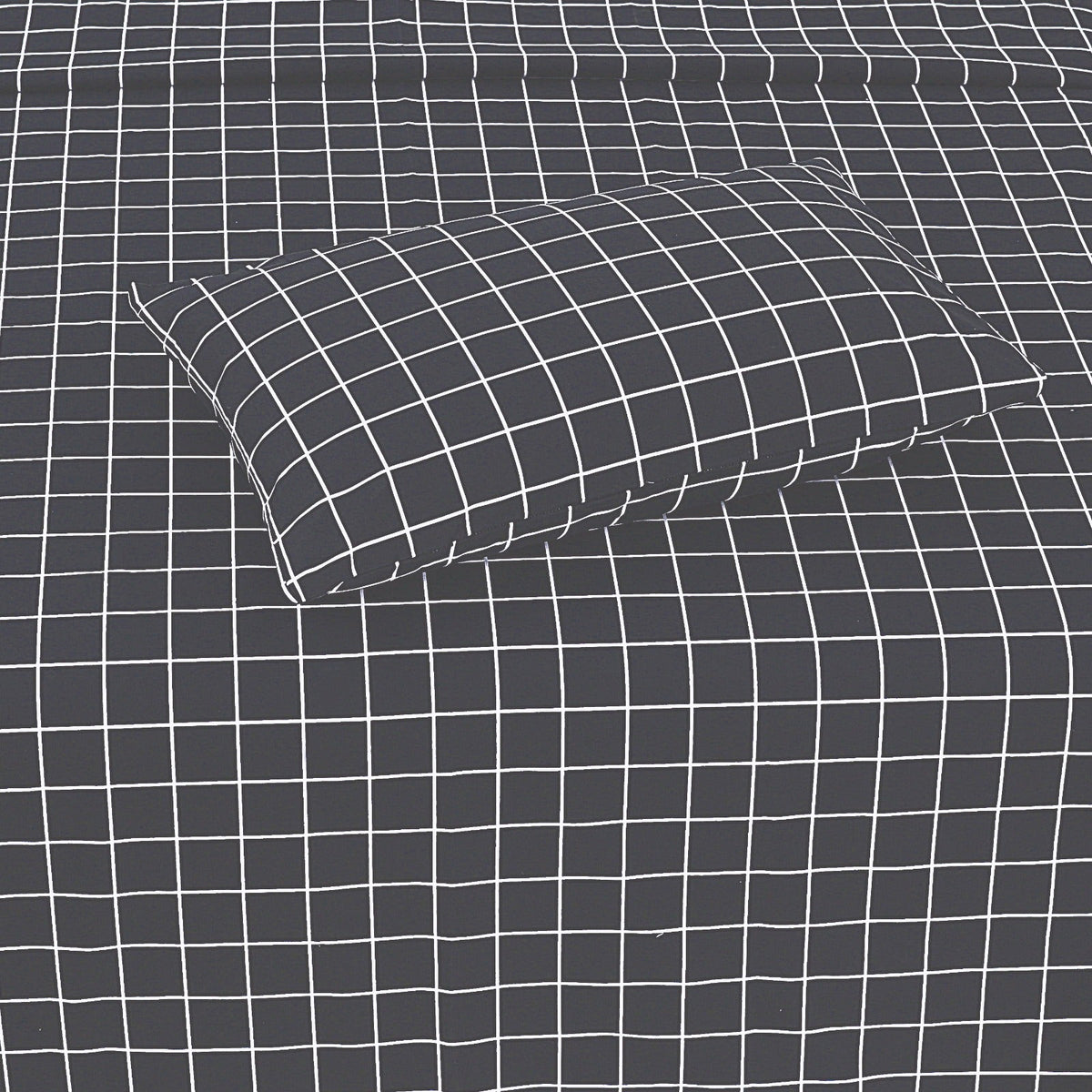 Charcoal Geometry - Cotton