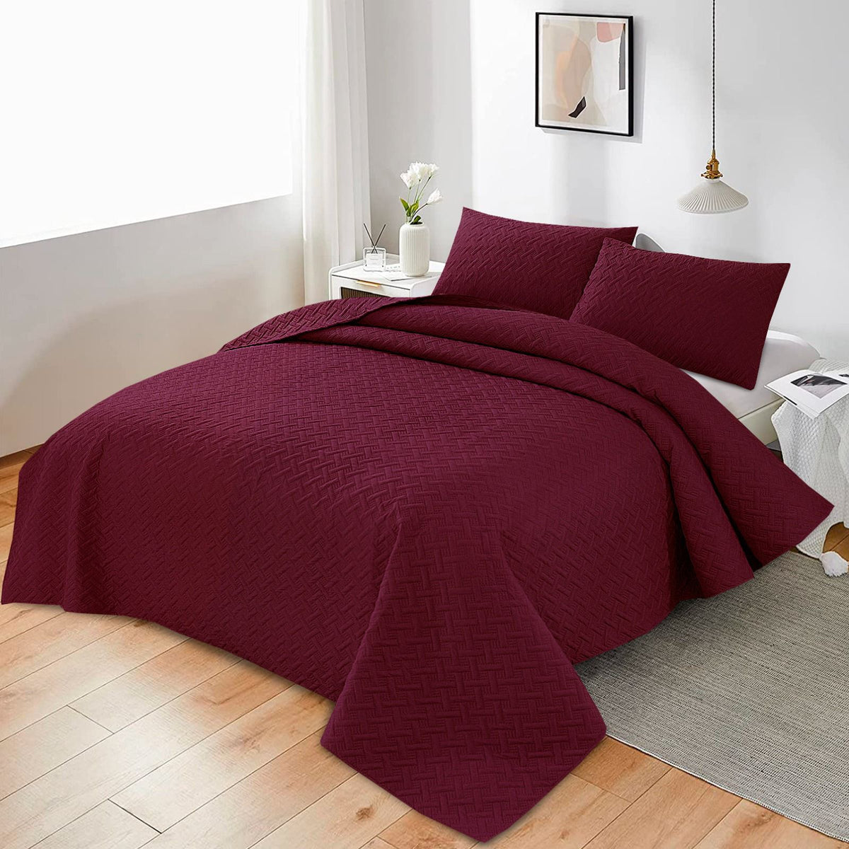 Rich Burgundy-Ultra Sonic-3ppcs Cotton Punch
