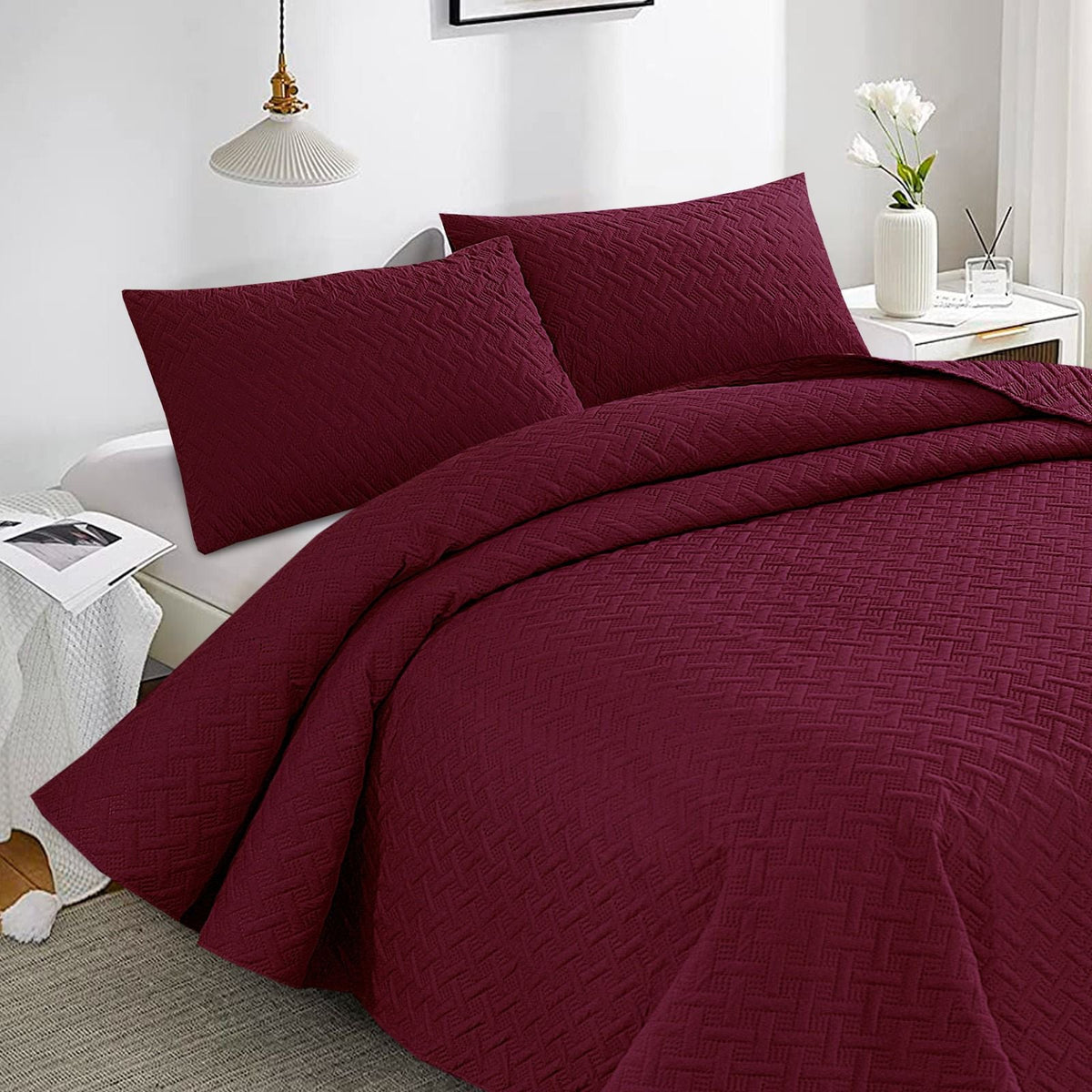 Rich Burgundy-Ultra Sonic-3ppcs Cotton Punch