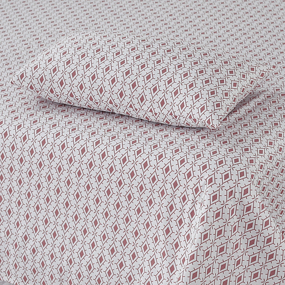 Percale Box Rust 3Pcs Printed Cotton Punch
