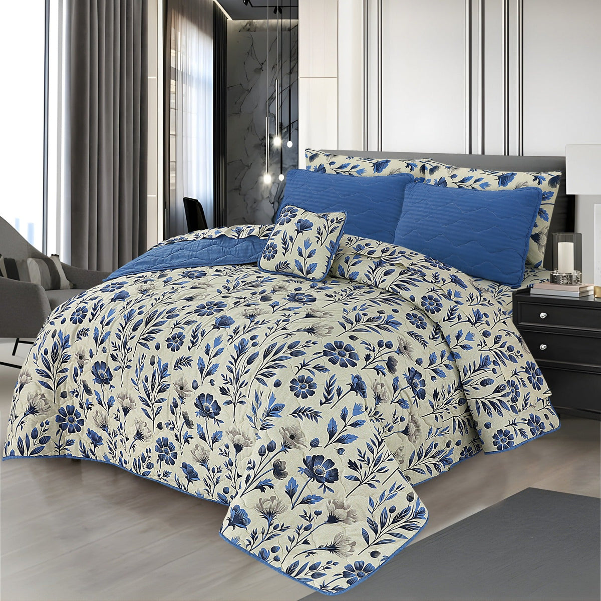 Sapphire Petals - 7 Pcs
