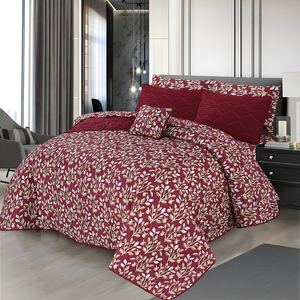 Red Elegance - 7 Pcs