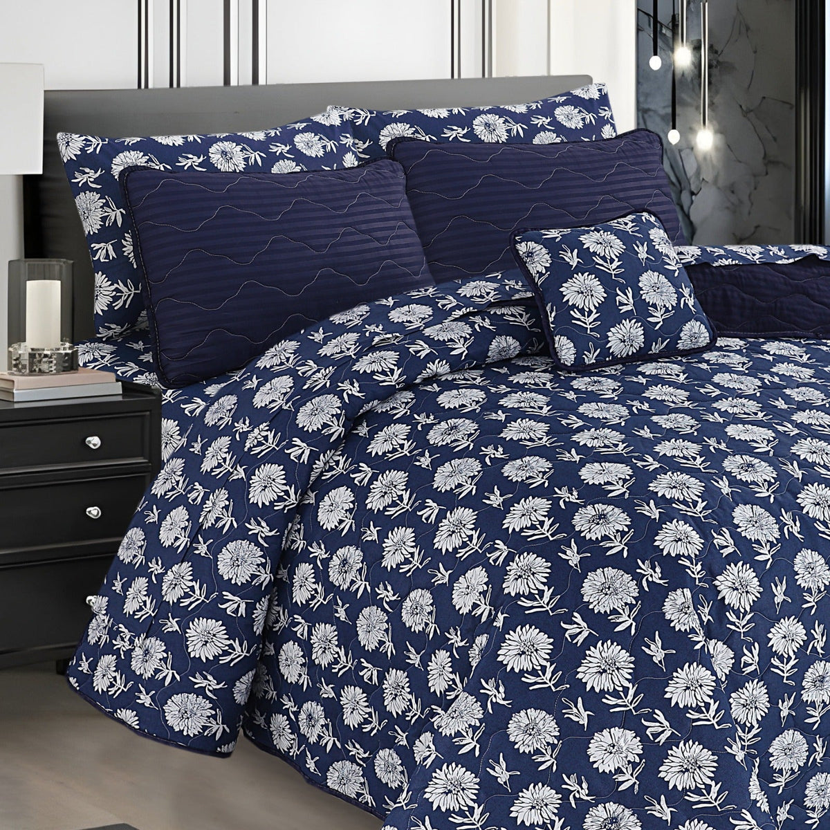 Sapphire Bloom - 7 Pcs