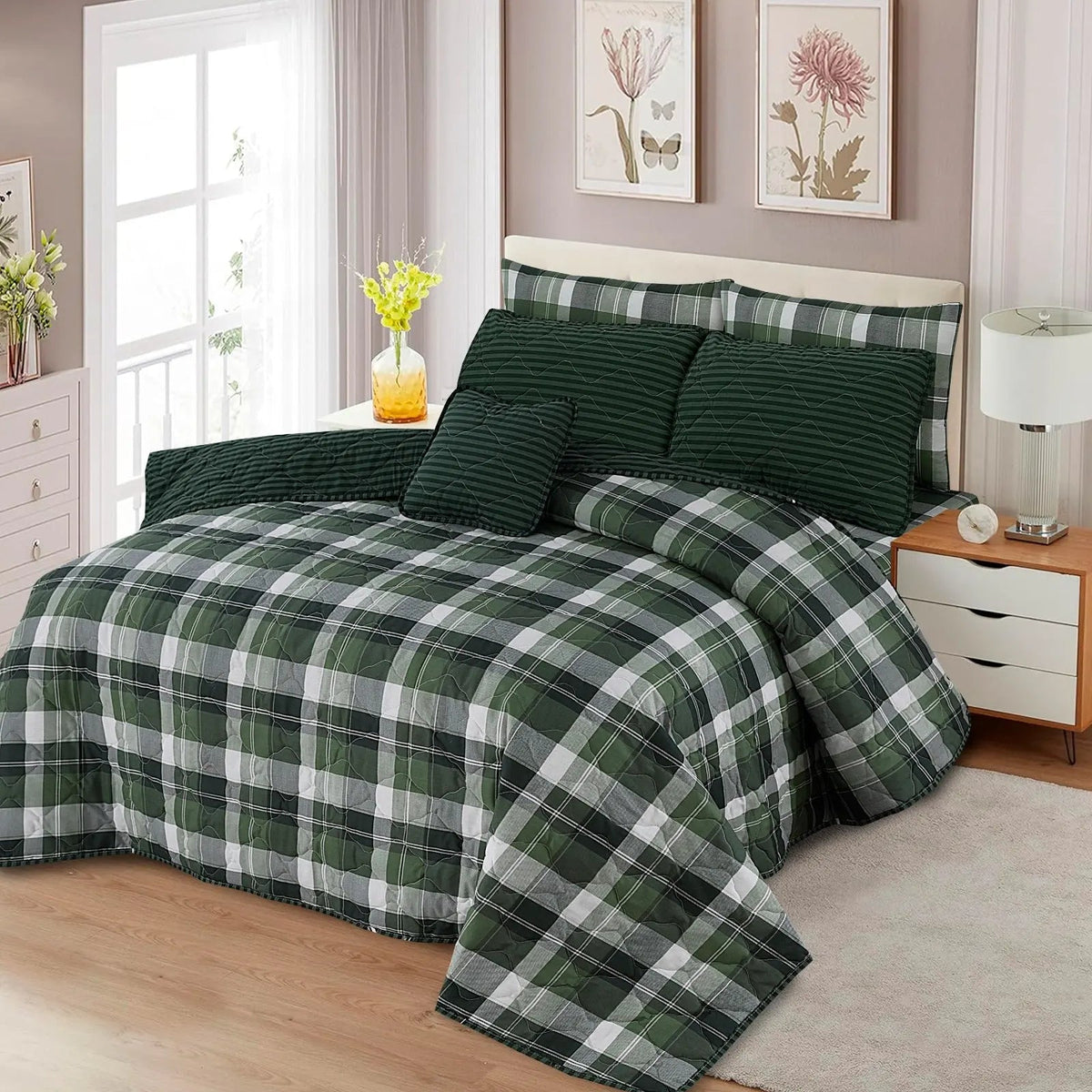 Classic Green 7-Pcs Cotton Punch